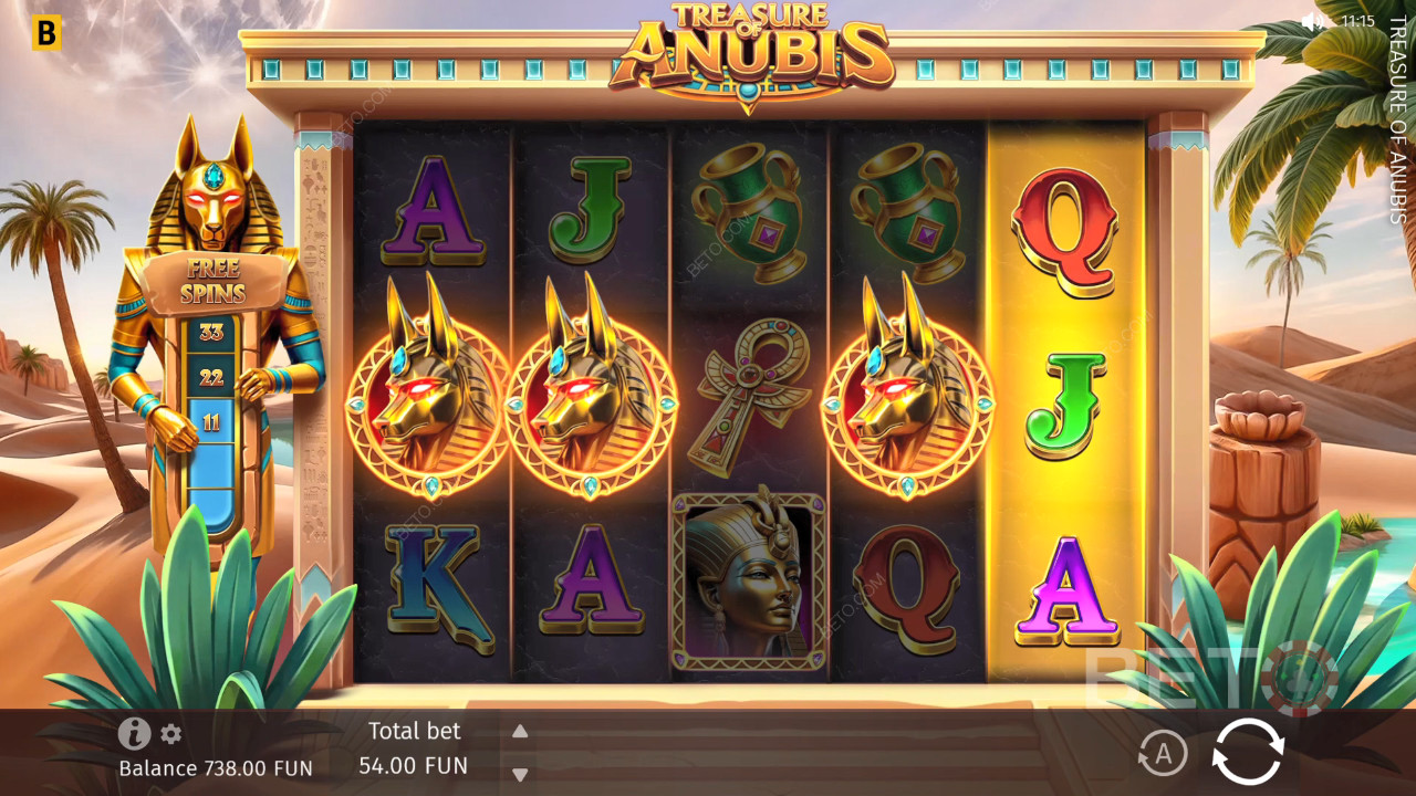 Anubise aare ülevaade BETO Slots
