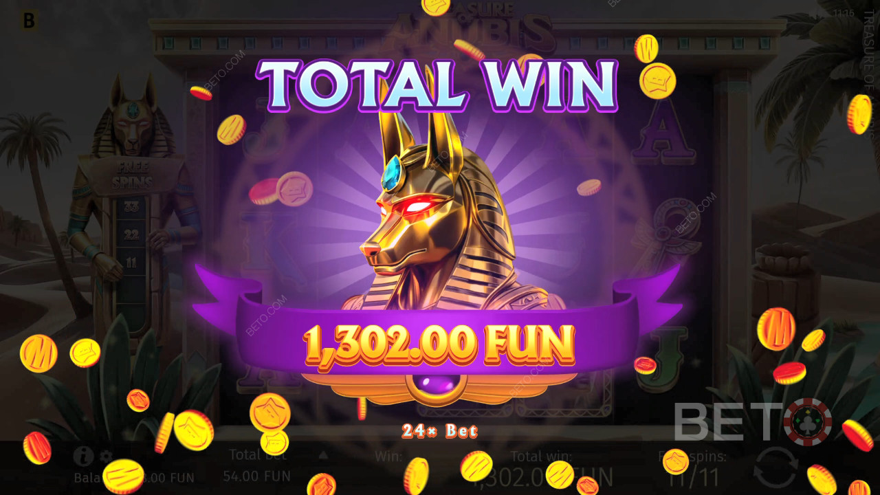 Võida 1,939x sinu panus Treasure of Anubis Online Slot