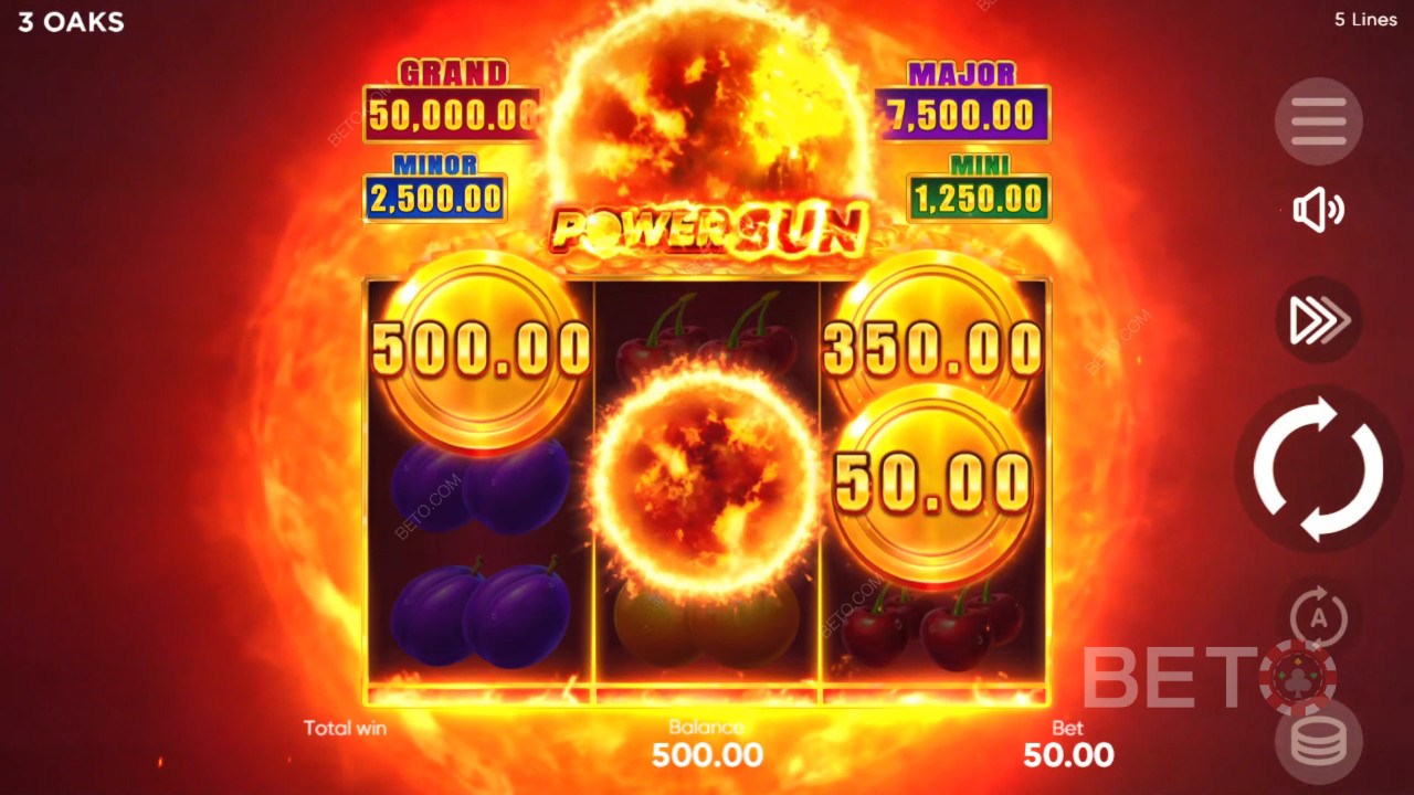 Power Sun ülevaade BETO Slots poolt