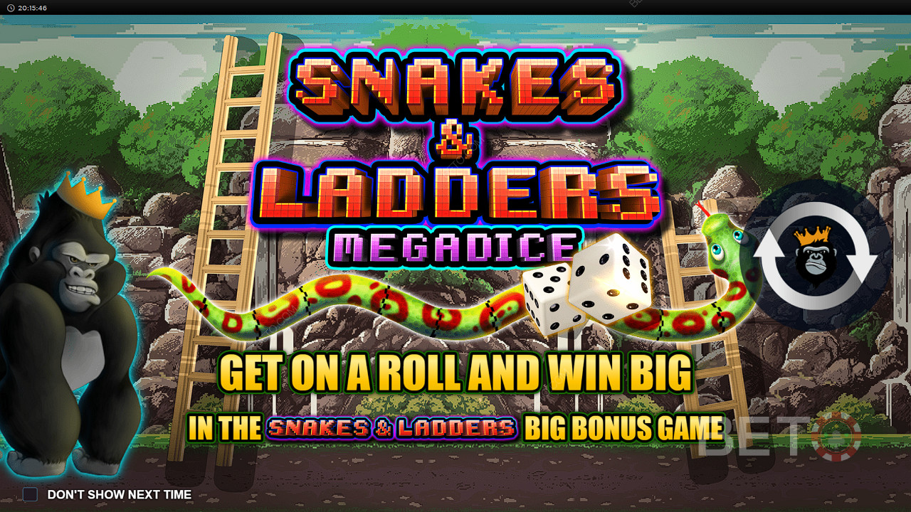 Käivitage Snakes and Ladders Board Bonus ja jahtige Max Win