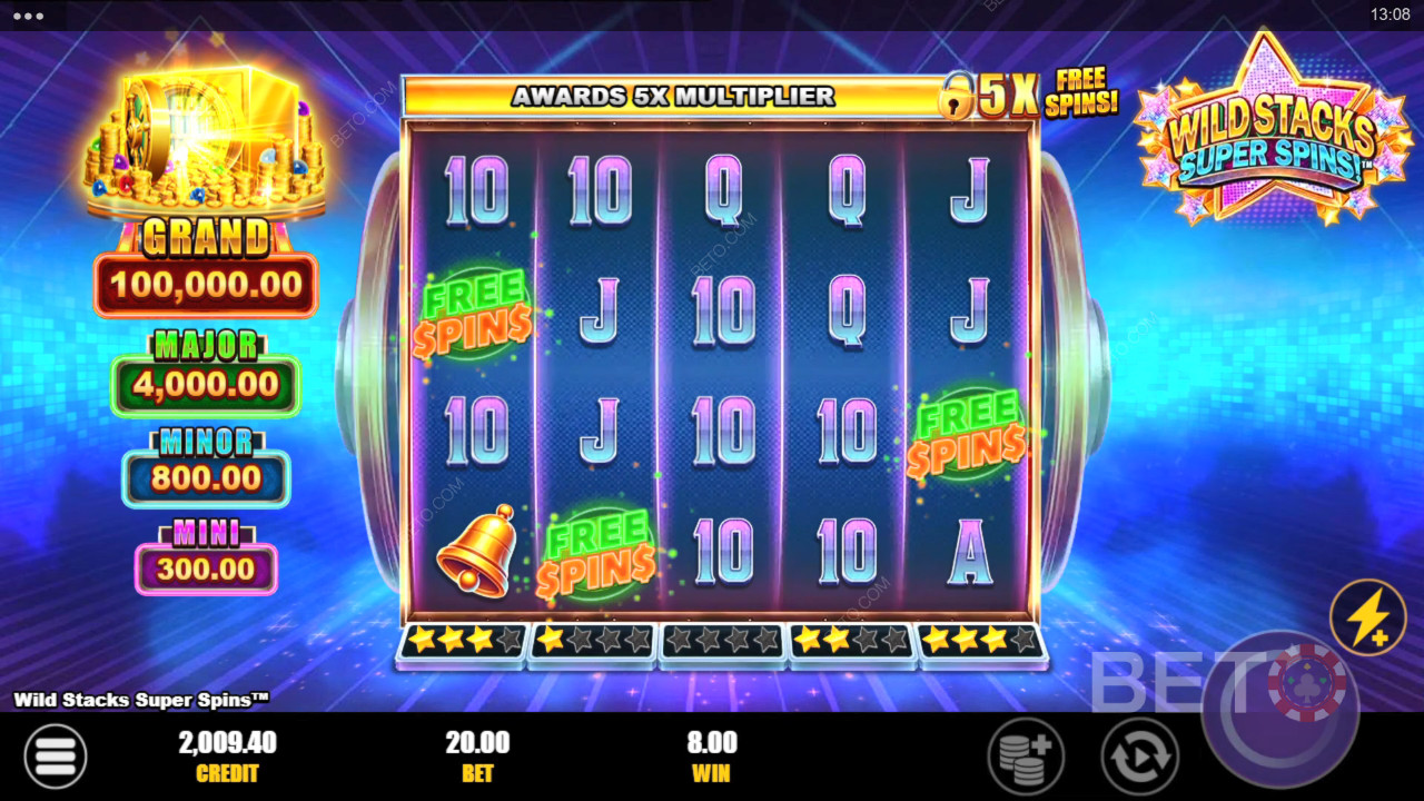 Wild Stacks Super Spins Review by BETO Slots