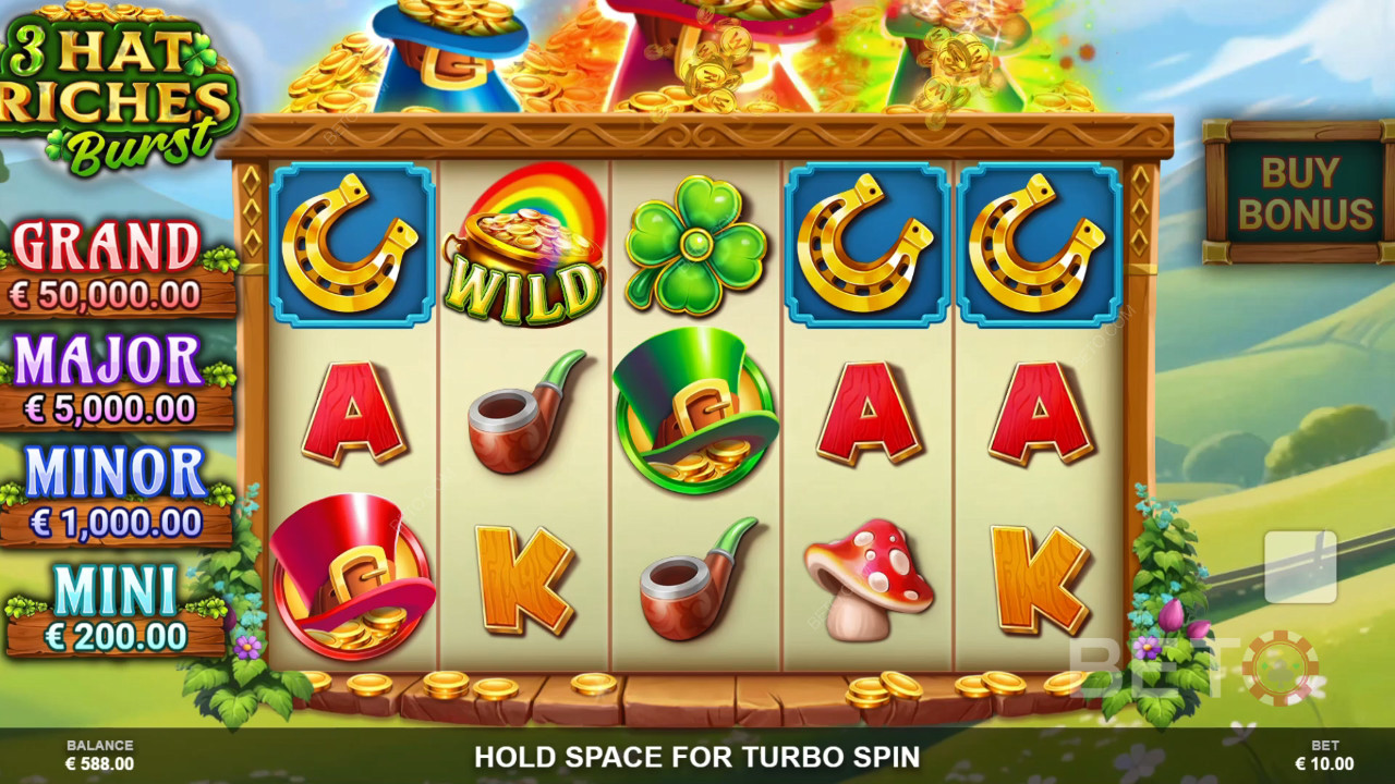 3 Hat Riches Burst Review by BETO Slots
