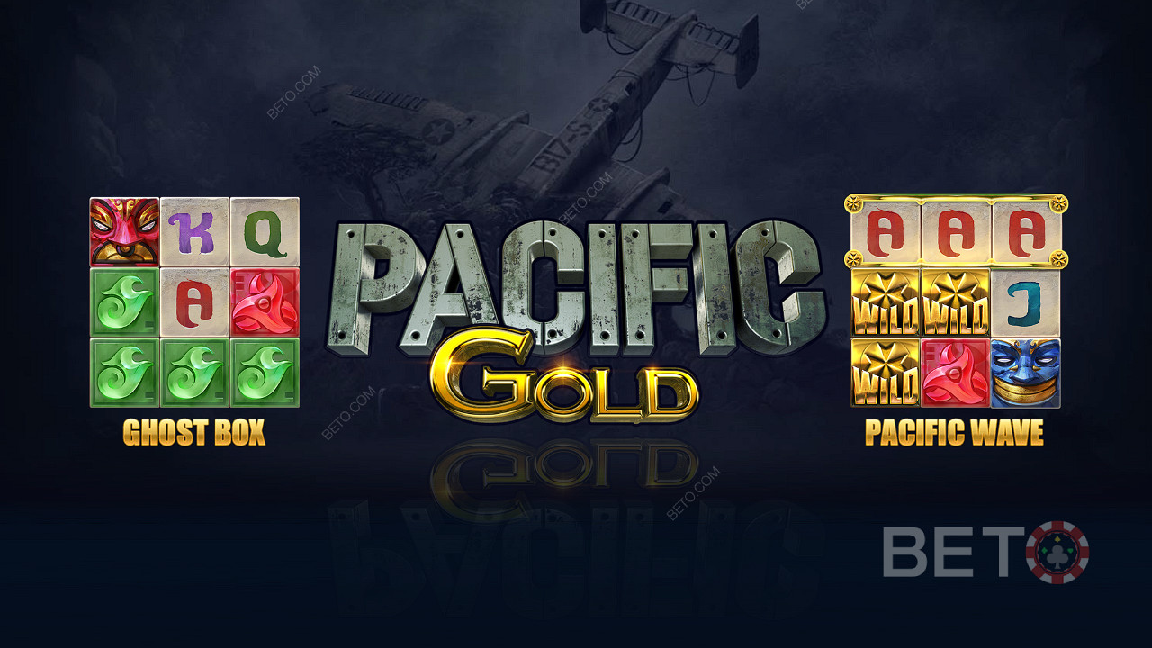 Naudi Pacific Gold slotis selliseid unikaalseid funktsioone nagu Ghost Box ja Pacific Wave.