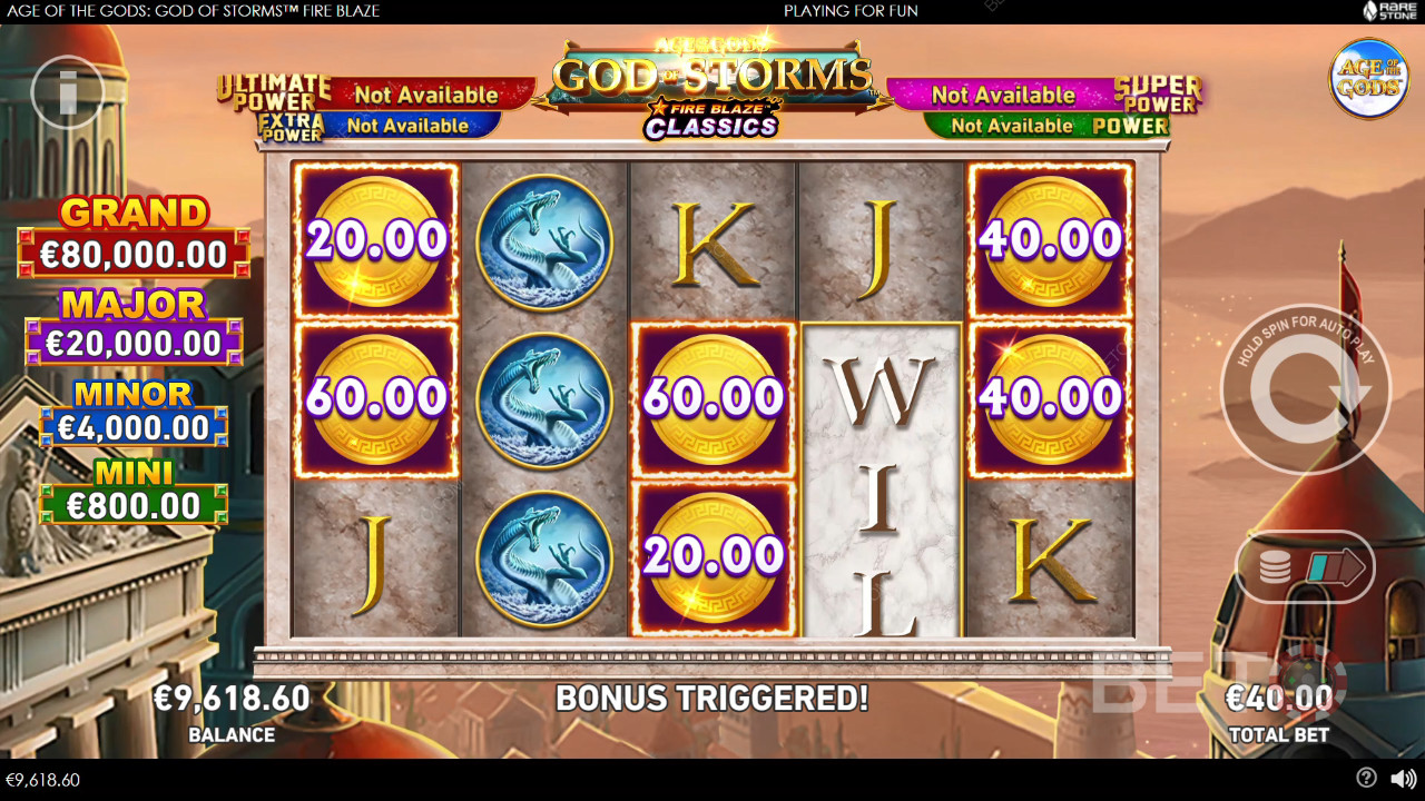 Age of the Gods: God of Storms Fire Blaze Review by BETO Slots