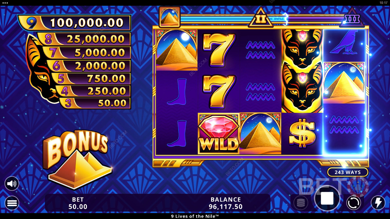 9 Niiluse elusid BETO Slots