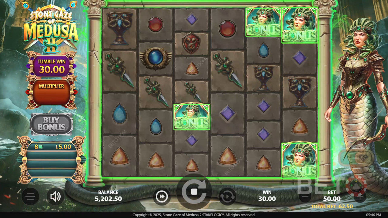 Stone Gaze of Medusa 2 läbivaatamine BETO Slots poolt