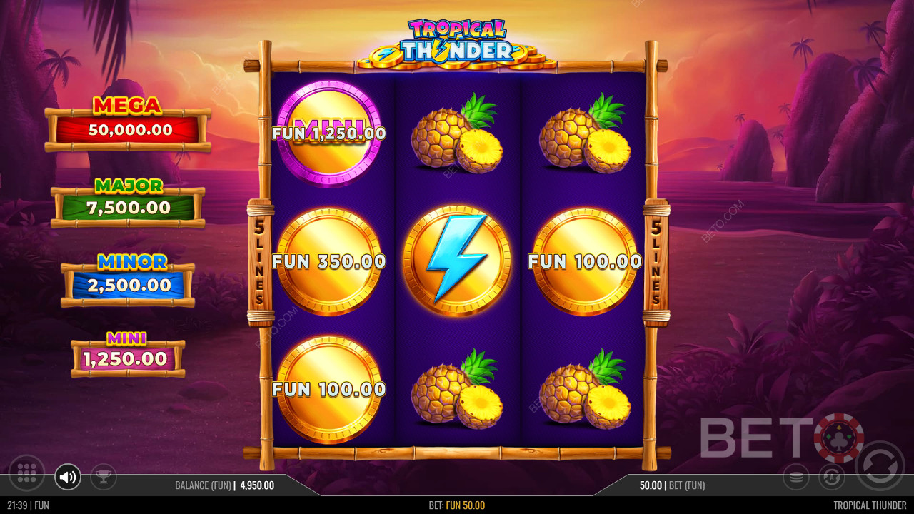 Tropical Thunder Review by BETO Slots