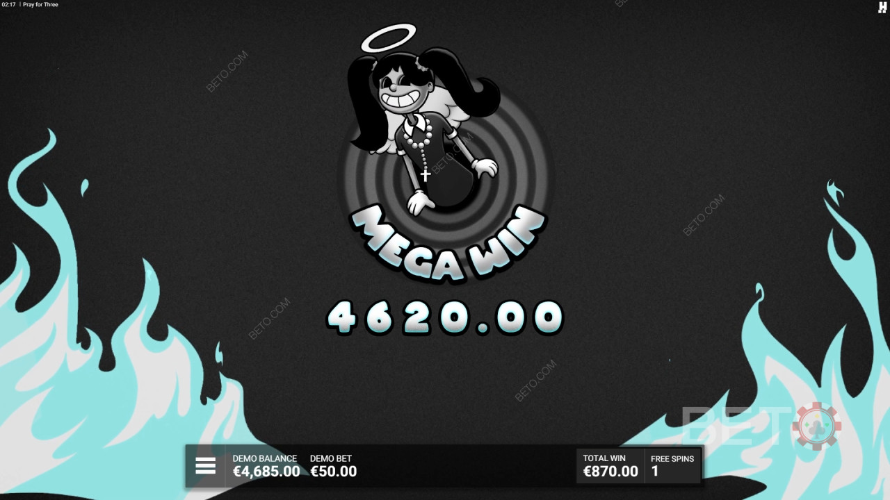Võida 13,333x oma panus Pray For Three mänguautomaadis!