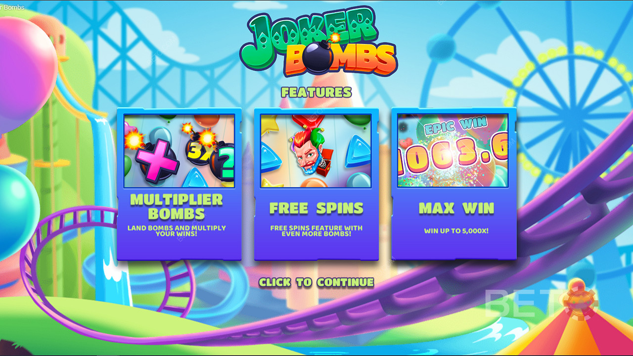 Nautige Multiplier Bombs, tasuta keerutusi ja muud Joker Bombs mänguautomaadis