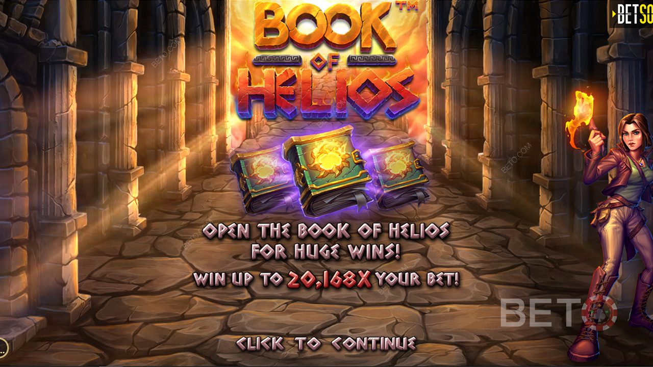 Võida Book of Helios slotis rohkem kui 20,000x oma panusest