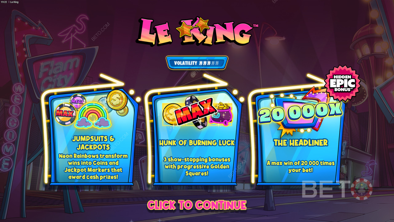 Võida 20,000x oma panus Le King Slot Online!