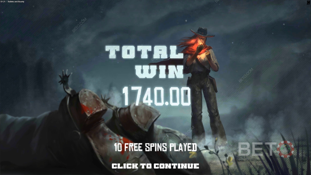 Võida 20,000x Sinu panus Bullets and Bounty Slot
