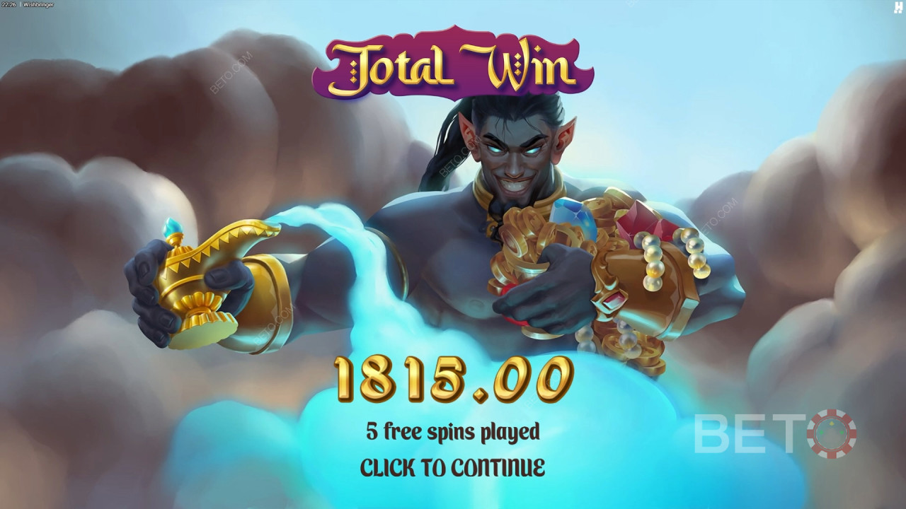 Võida 10,000x oma panus Wishbringer Slot!
