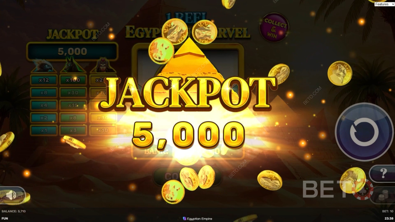 Võida 500x oma panus 1 Reel - Egyptian Marvel Video Slot!