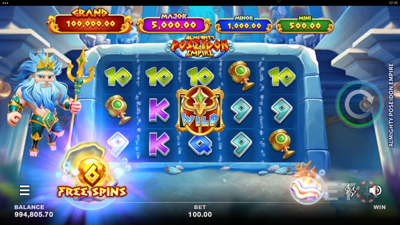 Almighty Poseidon Empire Review by BETO Slots