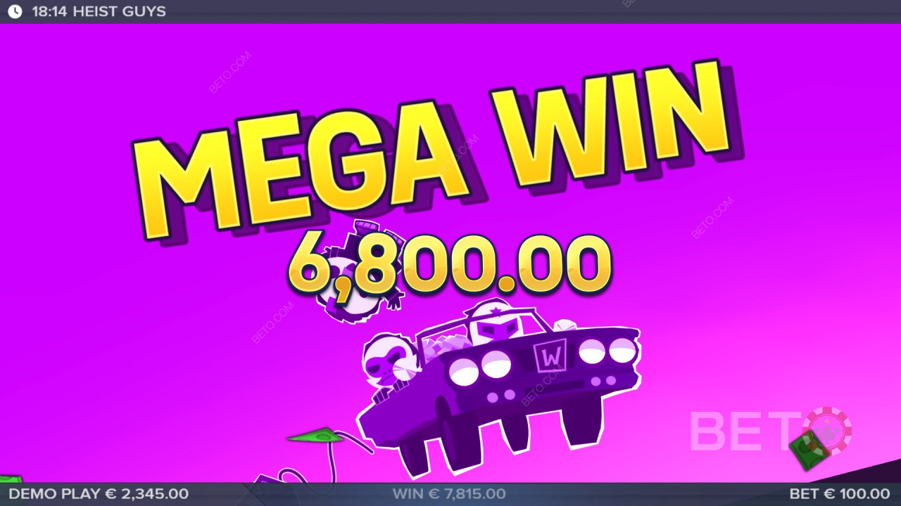 Võida 10,000x Sinu panus Heist Guys videomänguslotis!