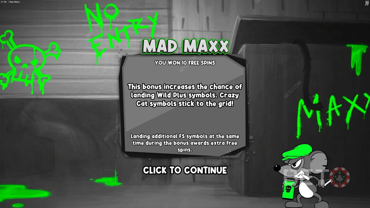 Boonusfunktsioonid, mida selgitab Rad Maxx poolt Hacksaw Gaming
