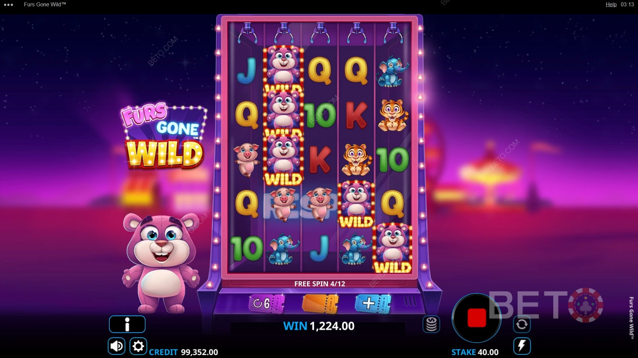 Furs Gone Wild Review by BETO Slots