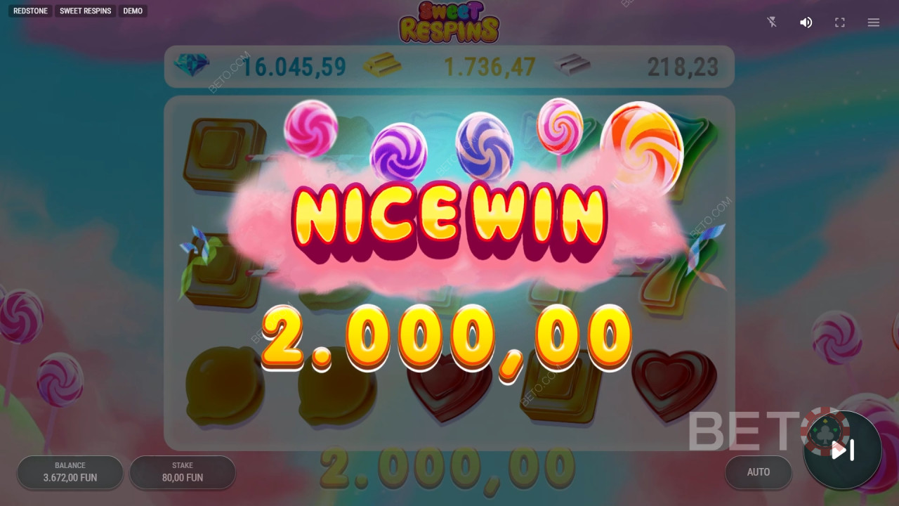 Sweet Respins Review BETO Slots poolt