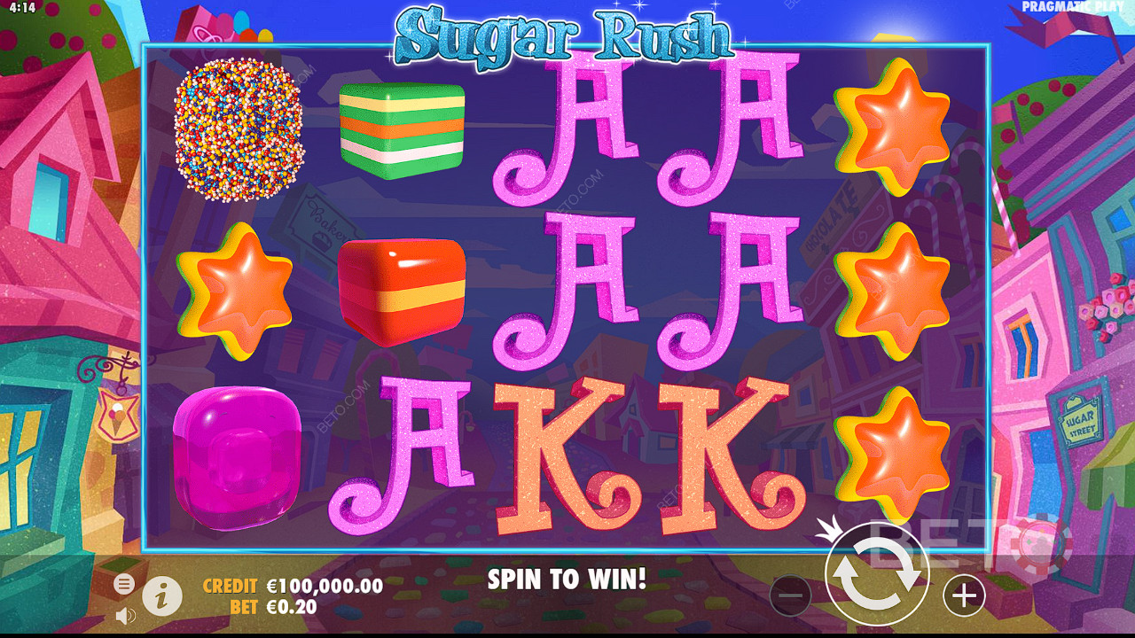 Nautige magusat ja ilusat teemat! Mängi Sugar Rush mänguautomaati juba täna BETOs!
