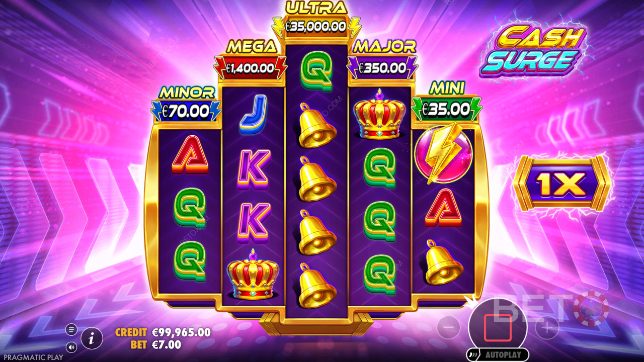 Võida 5,000x oma panus Cash Surge slotis!