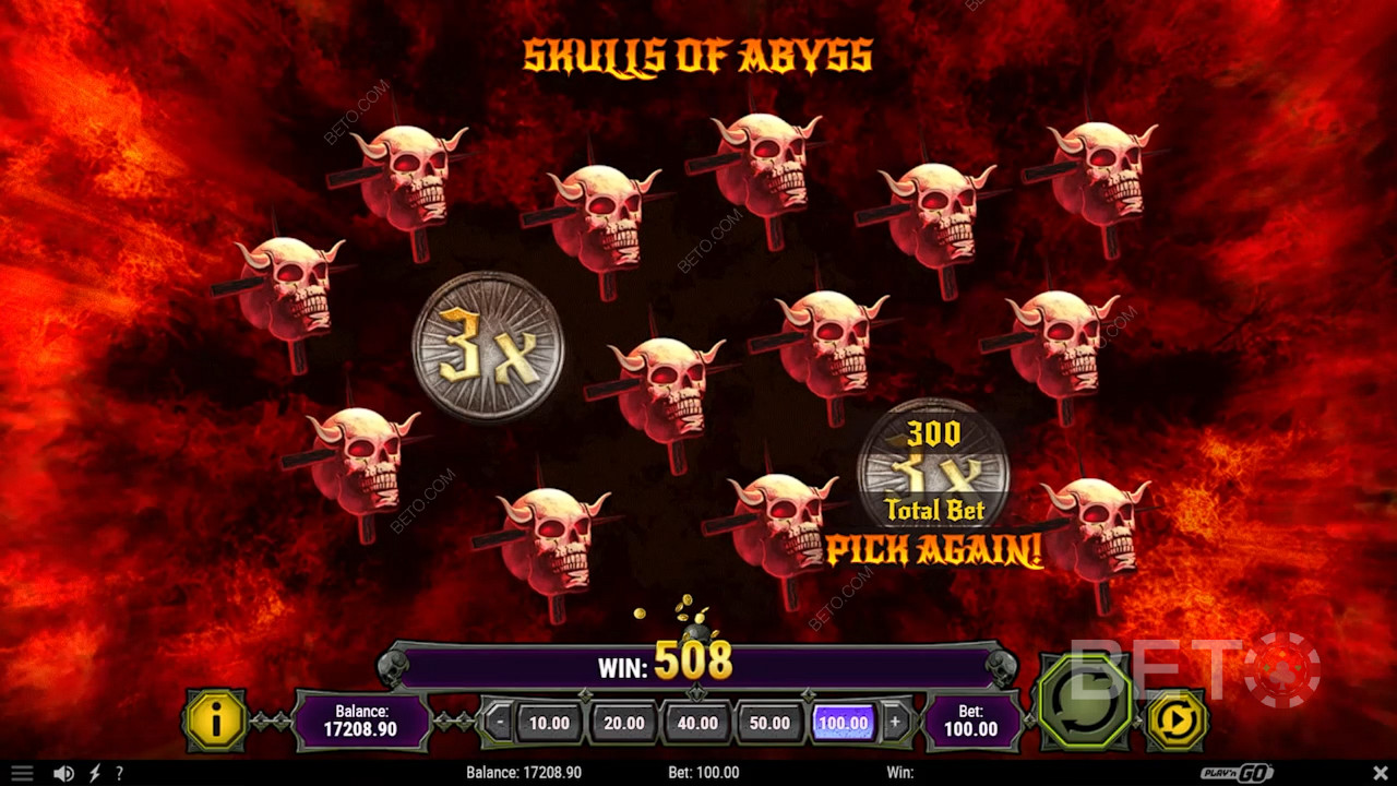 Valige koljusid Skulls of Abyss režiimis, et võita pärisraha auhindu ja kuni x20 kordajaid.