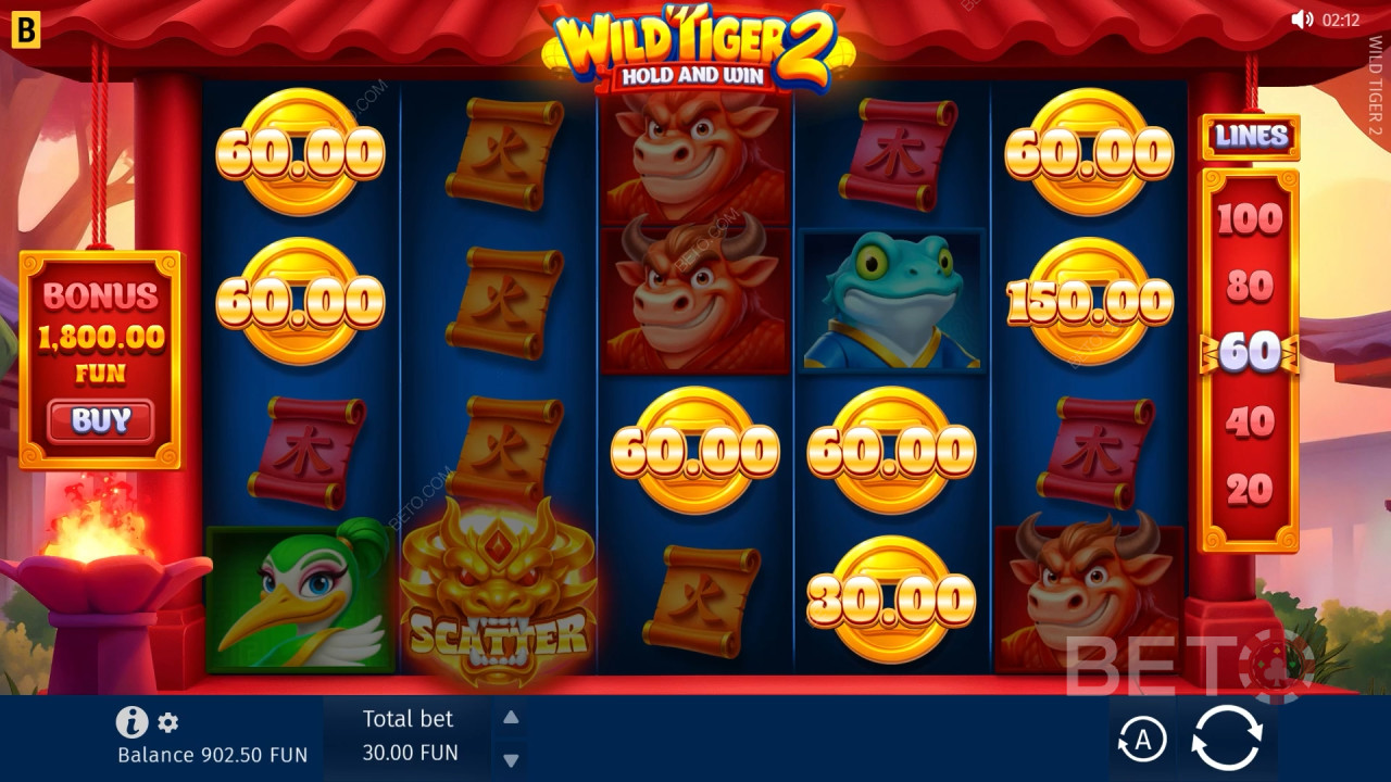 „Wild Tiger 2” ülevaade autorilt BETO Slots