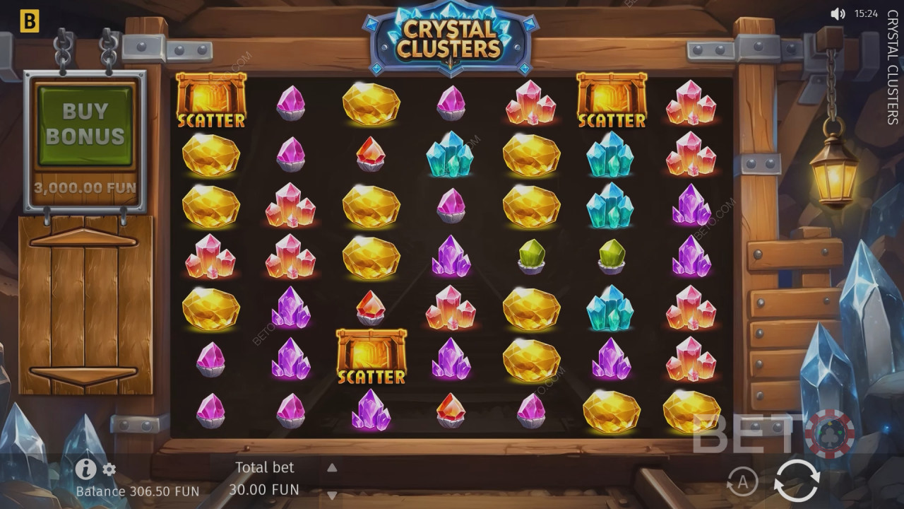 „Crystal Clusters“ – ülevaade autorilt BETO Slots