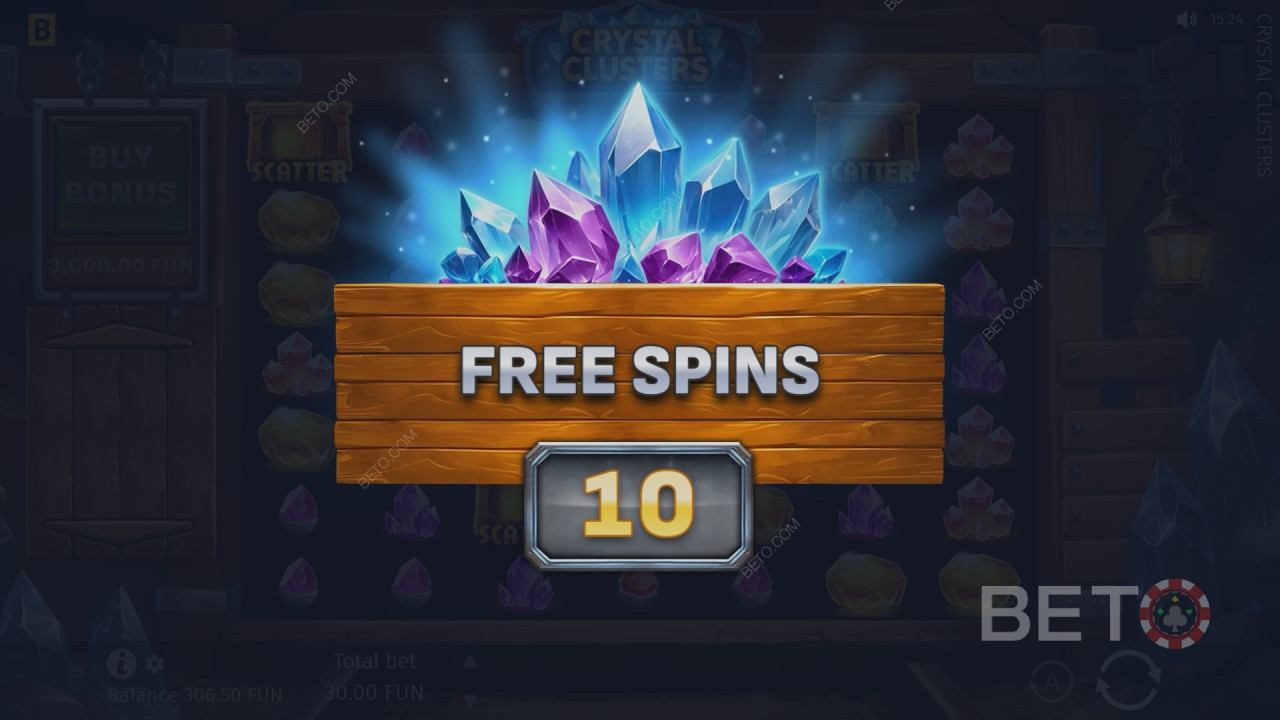 Kuidas mängida BGamingi mängu „Crystal Clusters“