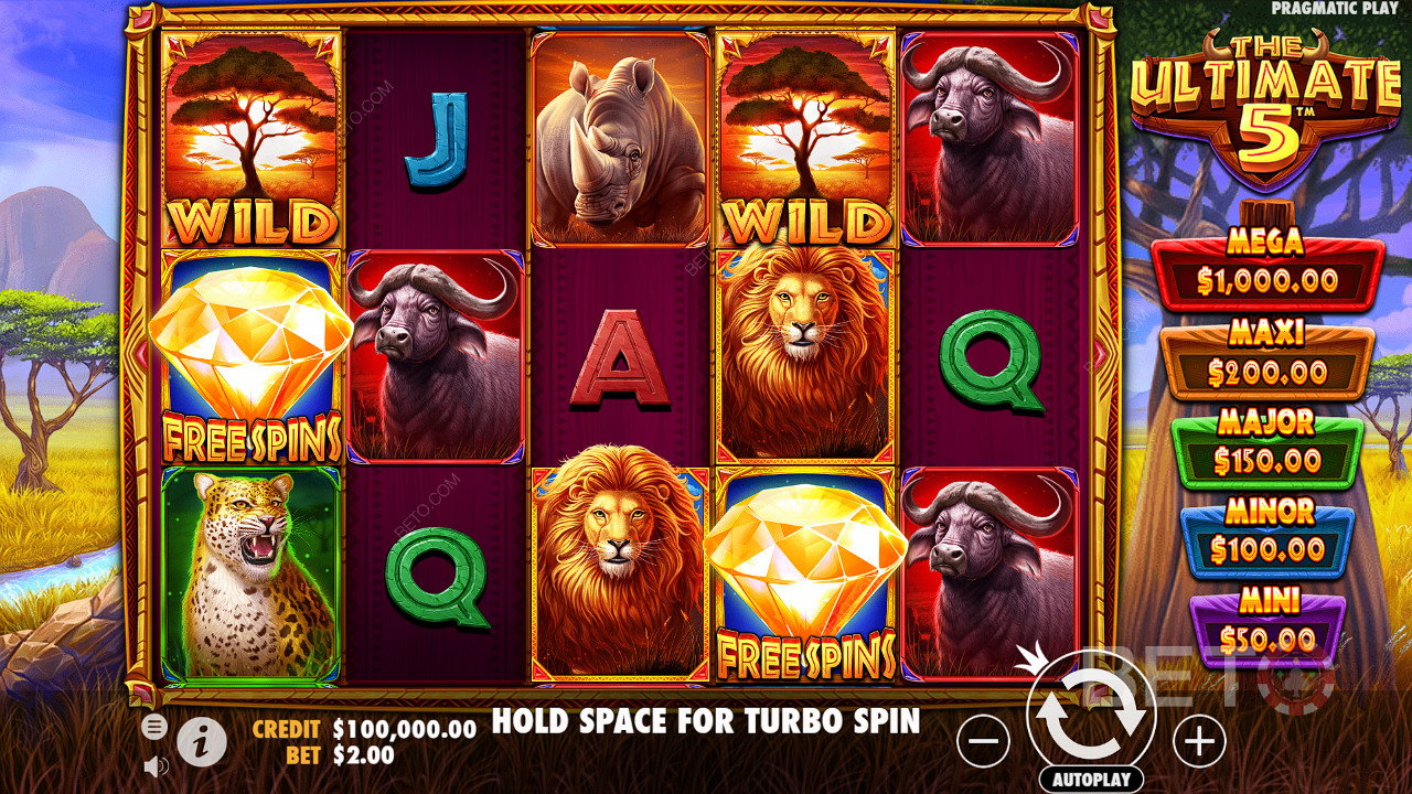 Ultimate 5 ülevaade BETO Slots poolt