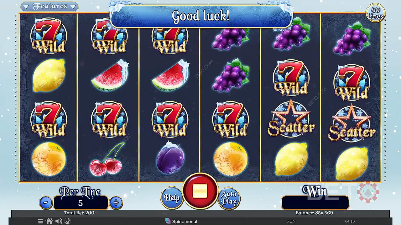 Fruits On Ice Collection 40 Lines Mängi Tasuta