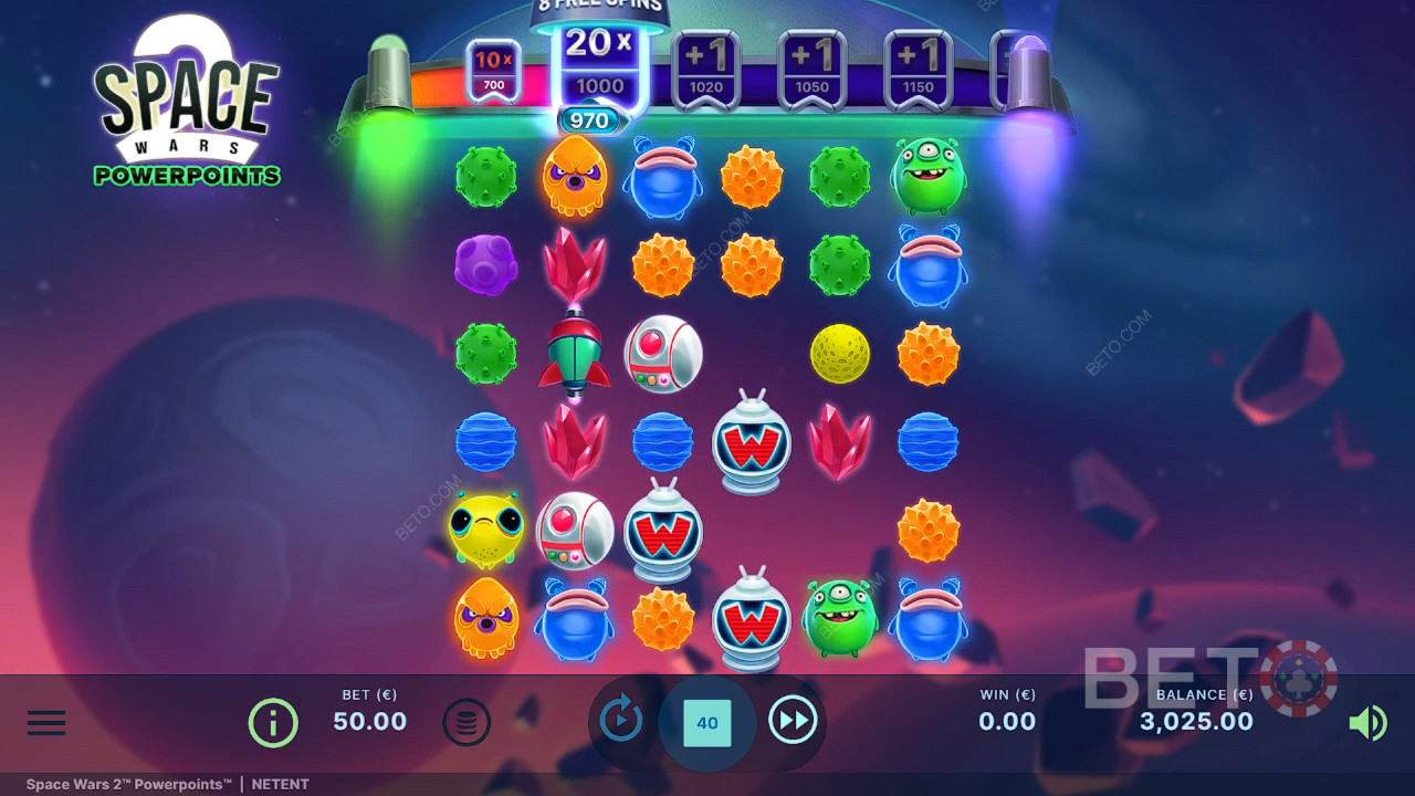 Space Wars 2 Powerpoints Review by BETO Slots