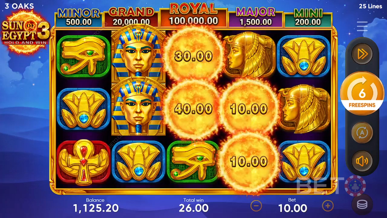 Sun of Egypt 3 ülevaade BETO Slots