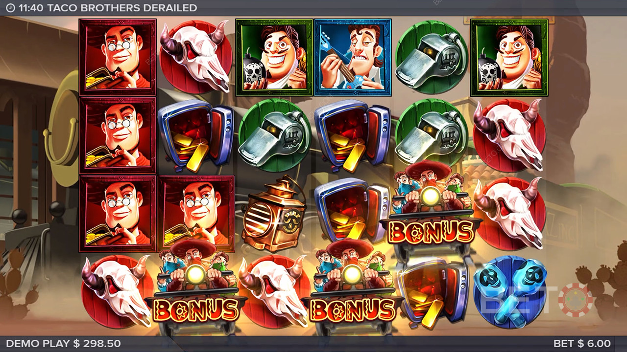 Taco Brothers rööbastelt Review by BETO Slots