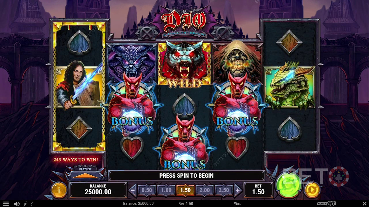 Dio Killing The Dragon Review by BETO Slots