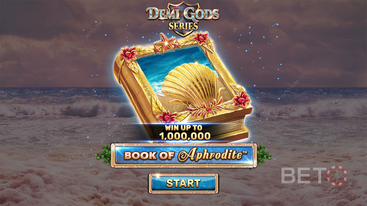 Nautige maksimaalset võitu 10,000x oma panusest Book of Aphrodite slotis.