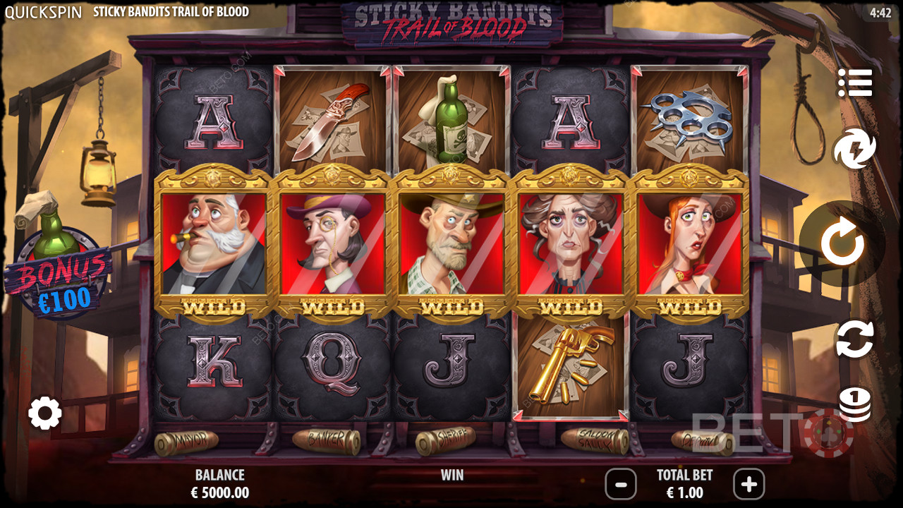 Sticky Bandits Trail of Blood Review by BETO Slots