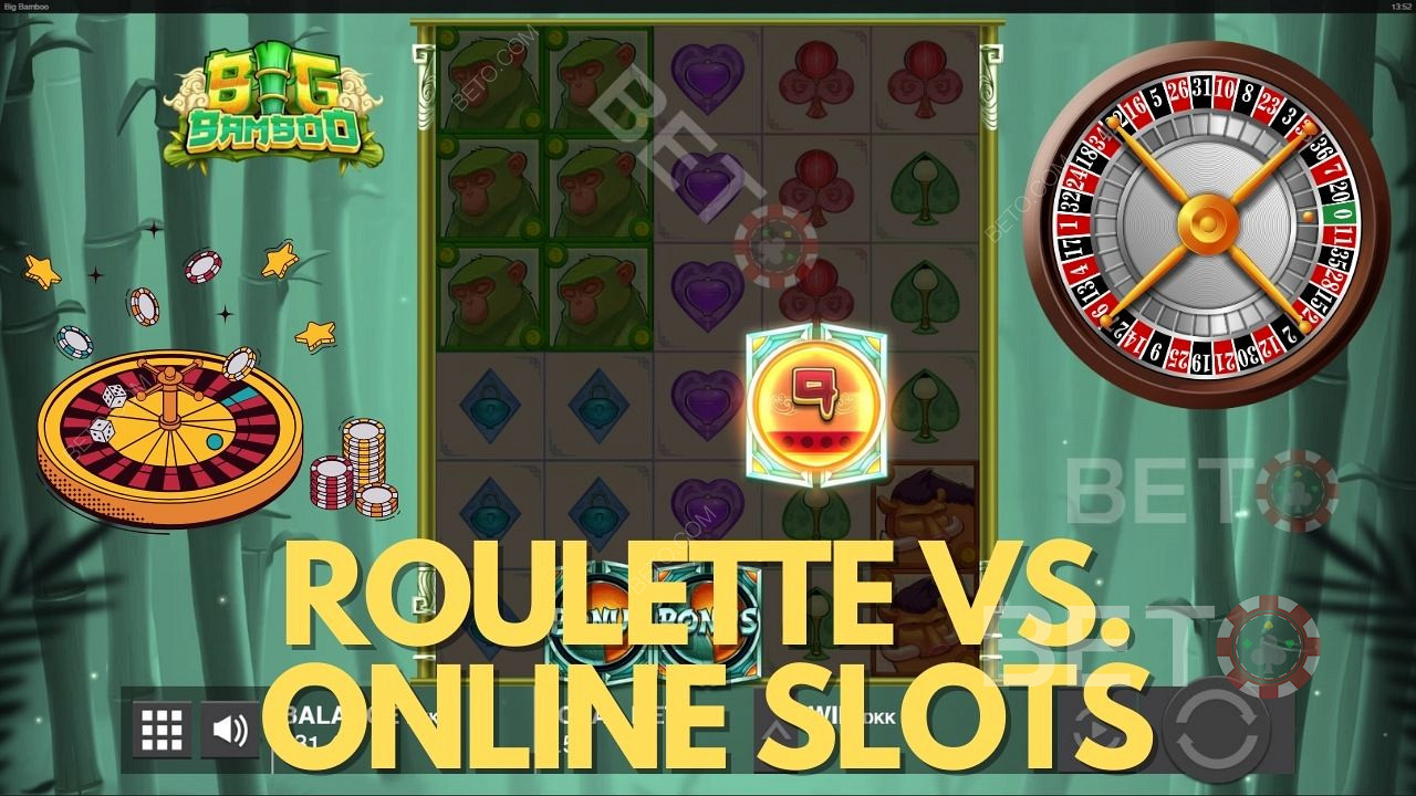 Võrdlus: Online slotid vs rulett - kasiino müüdid ja faktid