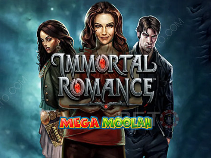 Mängi Immortal Romance Mega Moolah Progressiivseid teenindusautomaate tasuta.