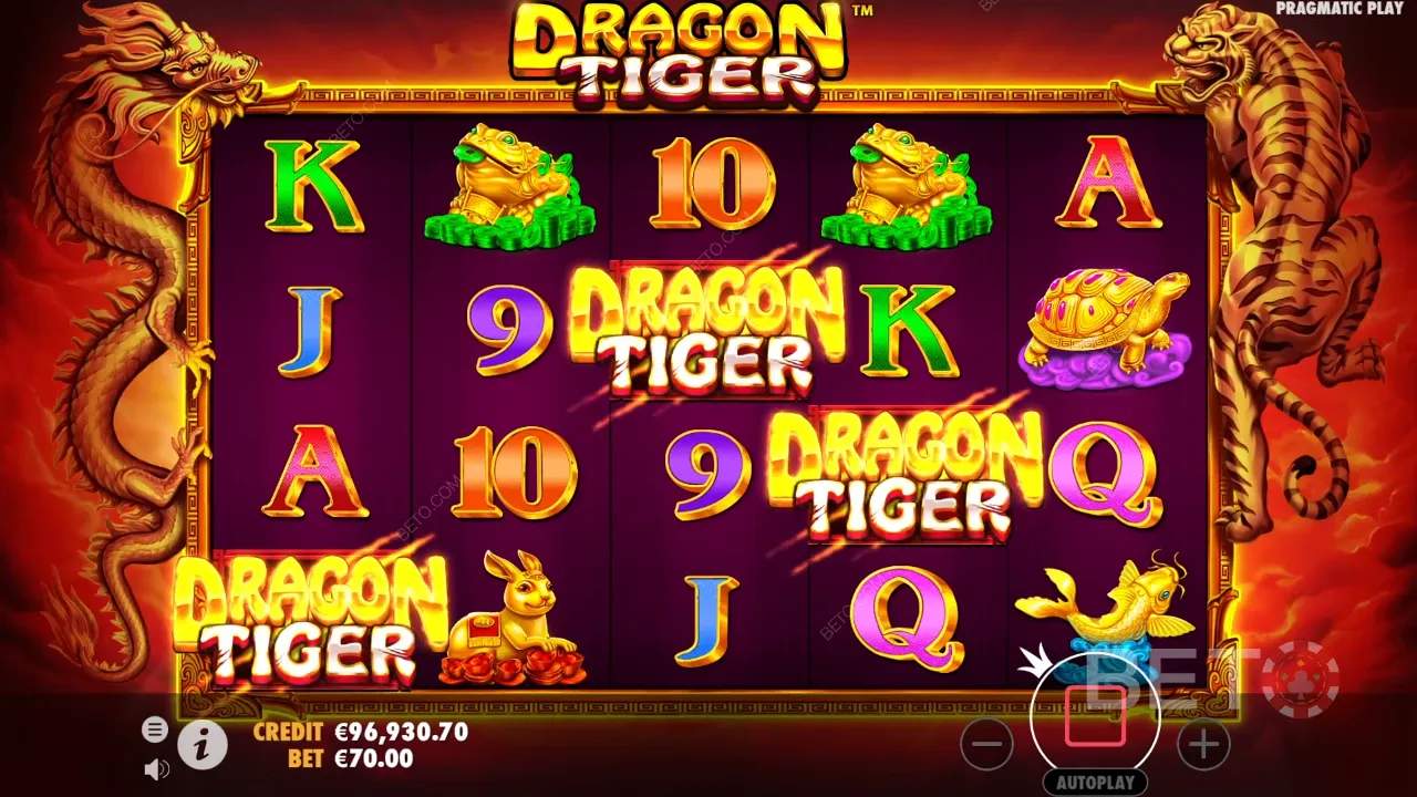 Dragon Tiger videopesa gameplay